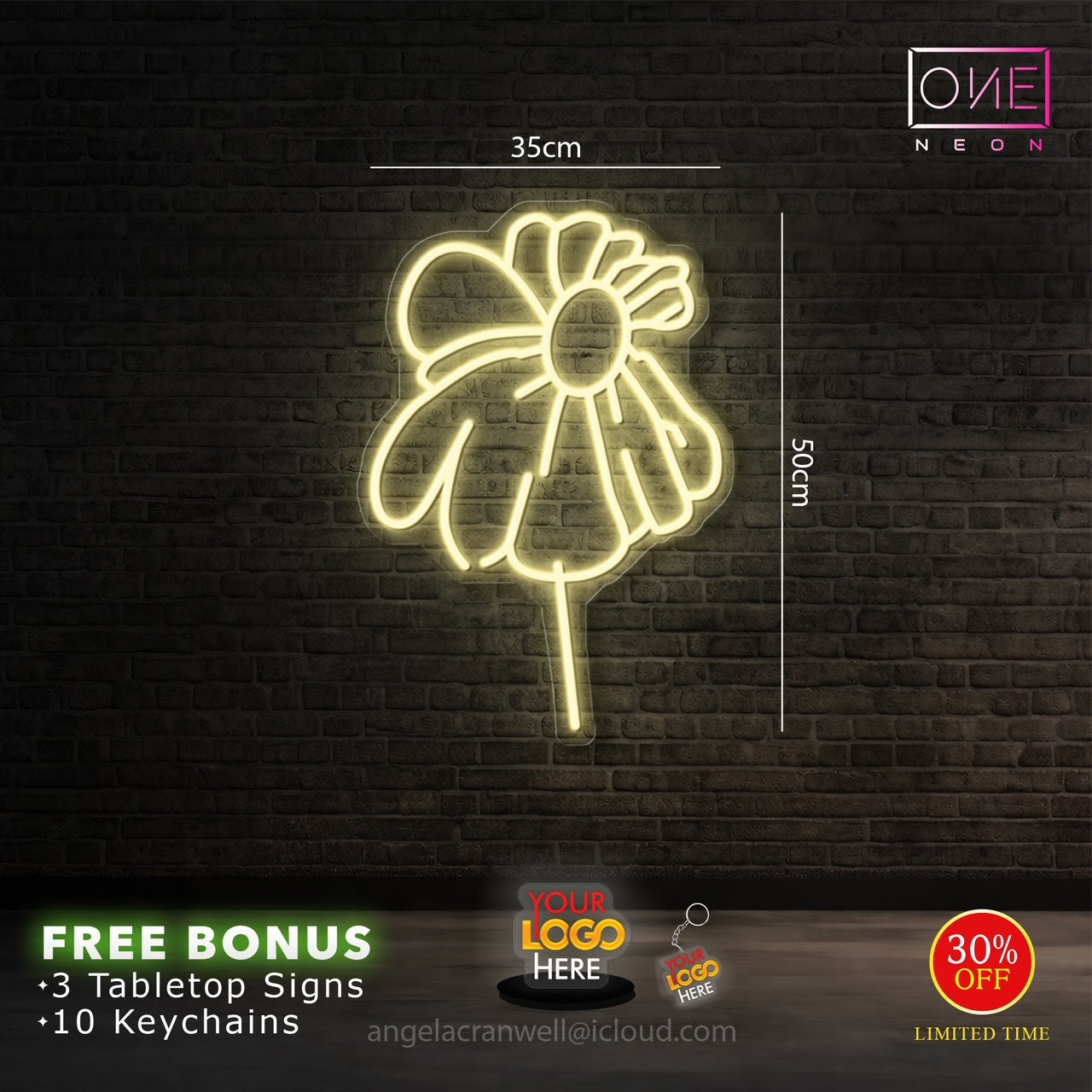 Custom logo | LED Neon Sign (2 signs)