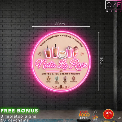Nata la rose and Gracie Ann's | LED Neon Sign (2 signs)