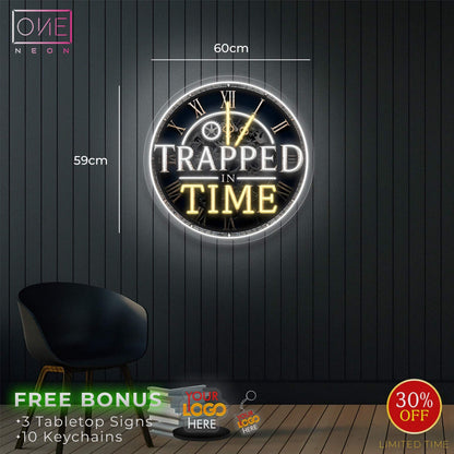 TRAPPED IN TIME| LED Neon Sign (express shipping)