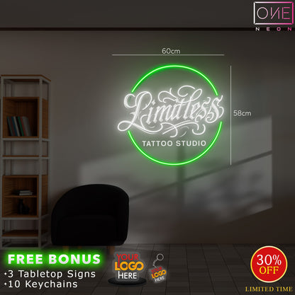 Limitless tattoo studio | Led Neon Sign