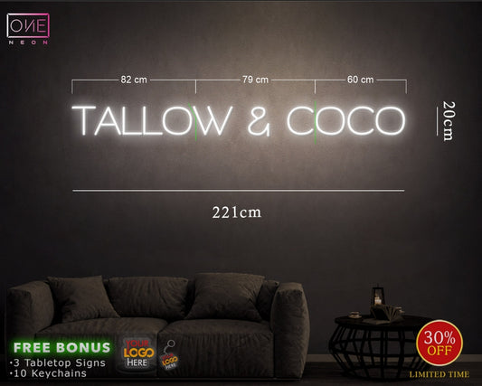 TALLOW & COCO| LED Neon Sign