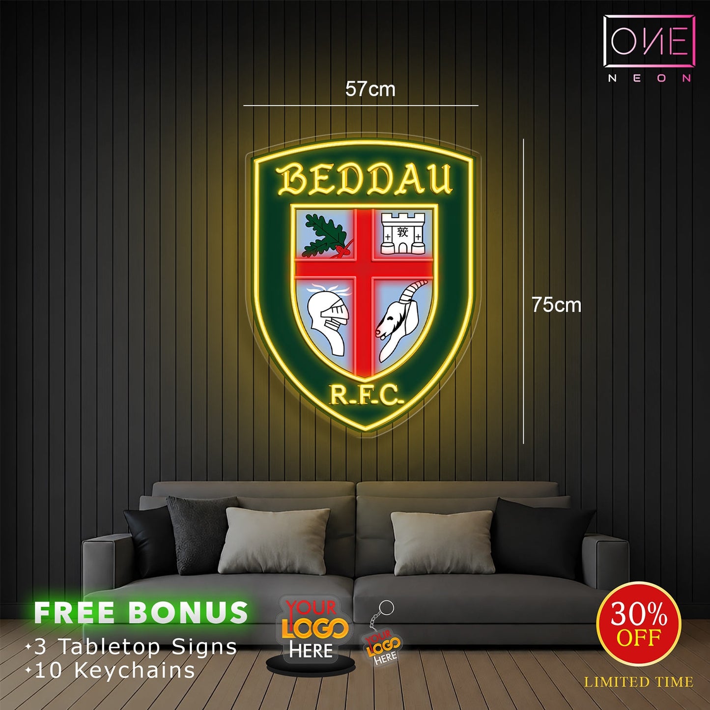 BEDDAU R.F.C| LED Neon Sign