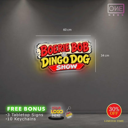 BOERIE BOB & DINGO DOG| LED Neon Sign