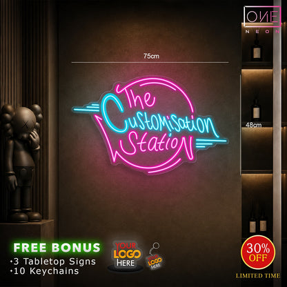 The customisation station| Led Neon Sign