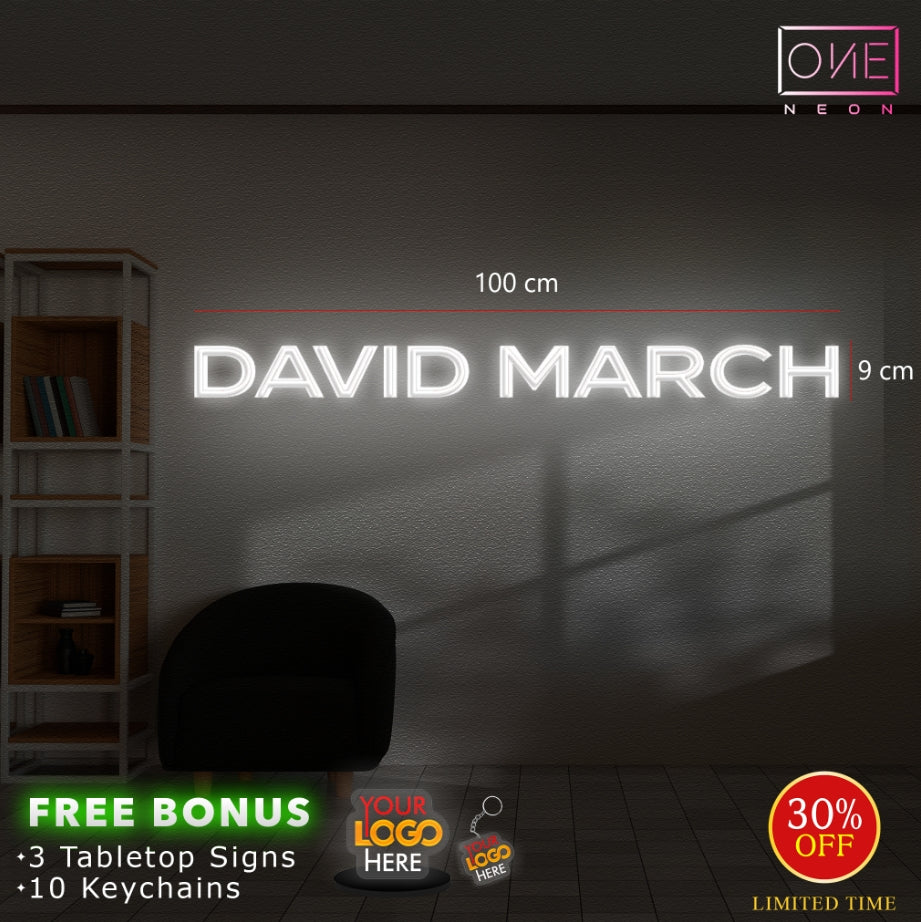 DAVID MARCH | LED Neon Sign
