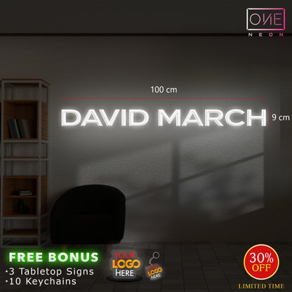 DAVID MARCH | LED Neon Sign