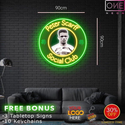 Peter Scraff socail club| Led Neon Sign
