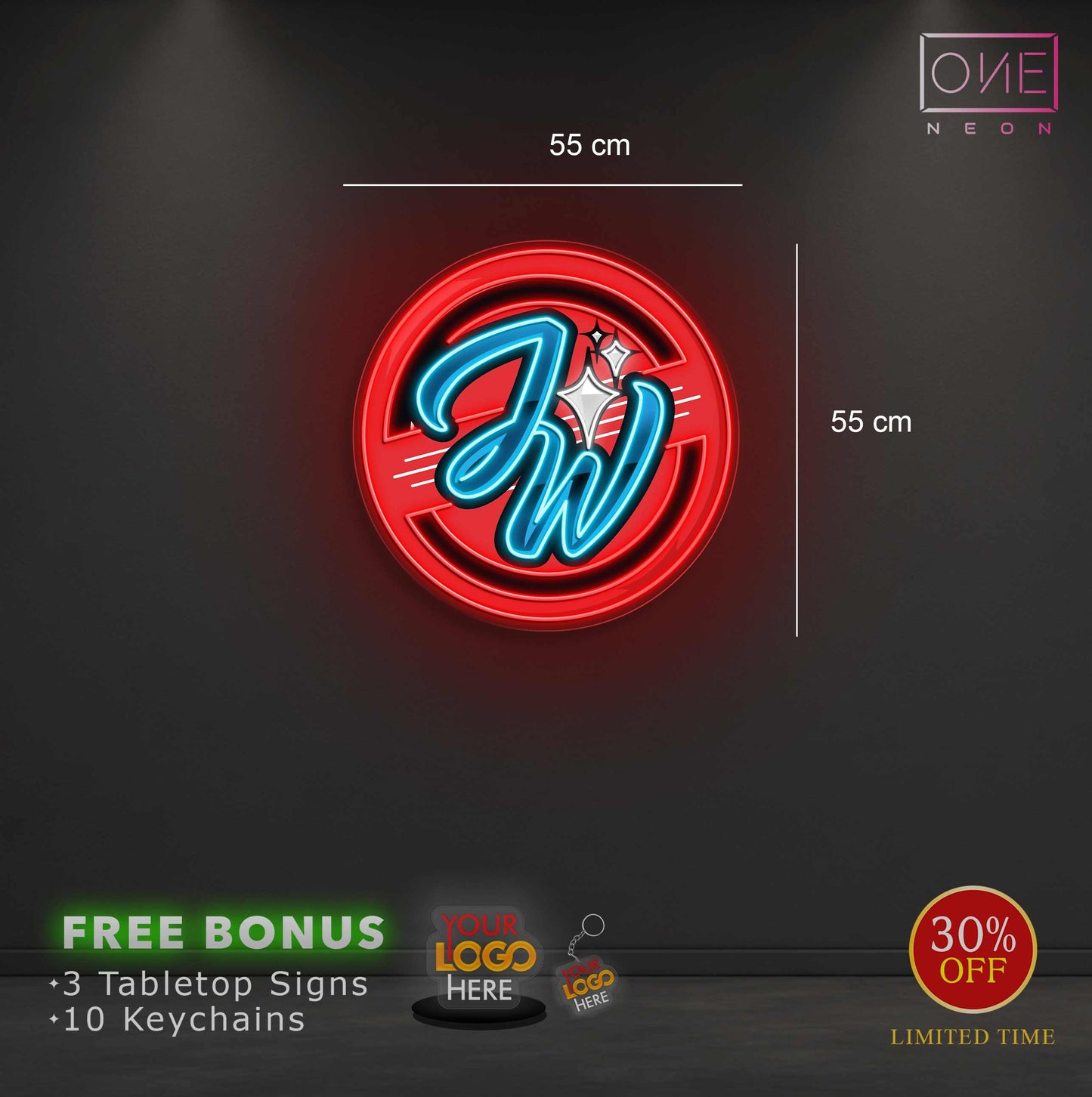 JW logo | Led Neon Sign