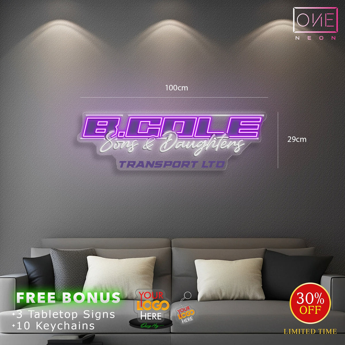 B Cole Son & Daughters LTD | LED Neon Sign