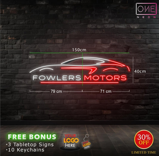 FOWLERS MOTORS| LED Neon Sign