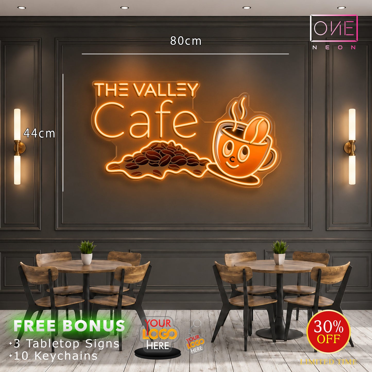The Valley Cafe | LED Neon Sign