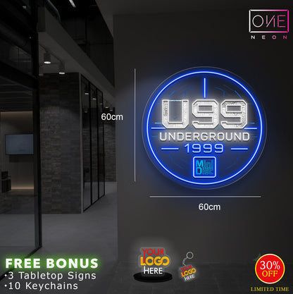 U99 UNDERGROUND 1999 | LED Neon Sign