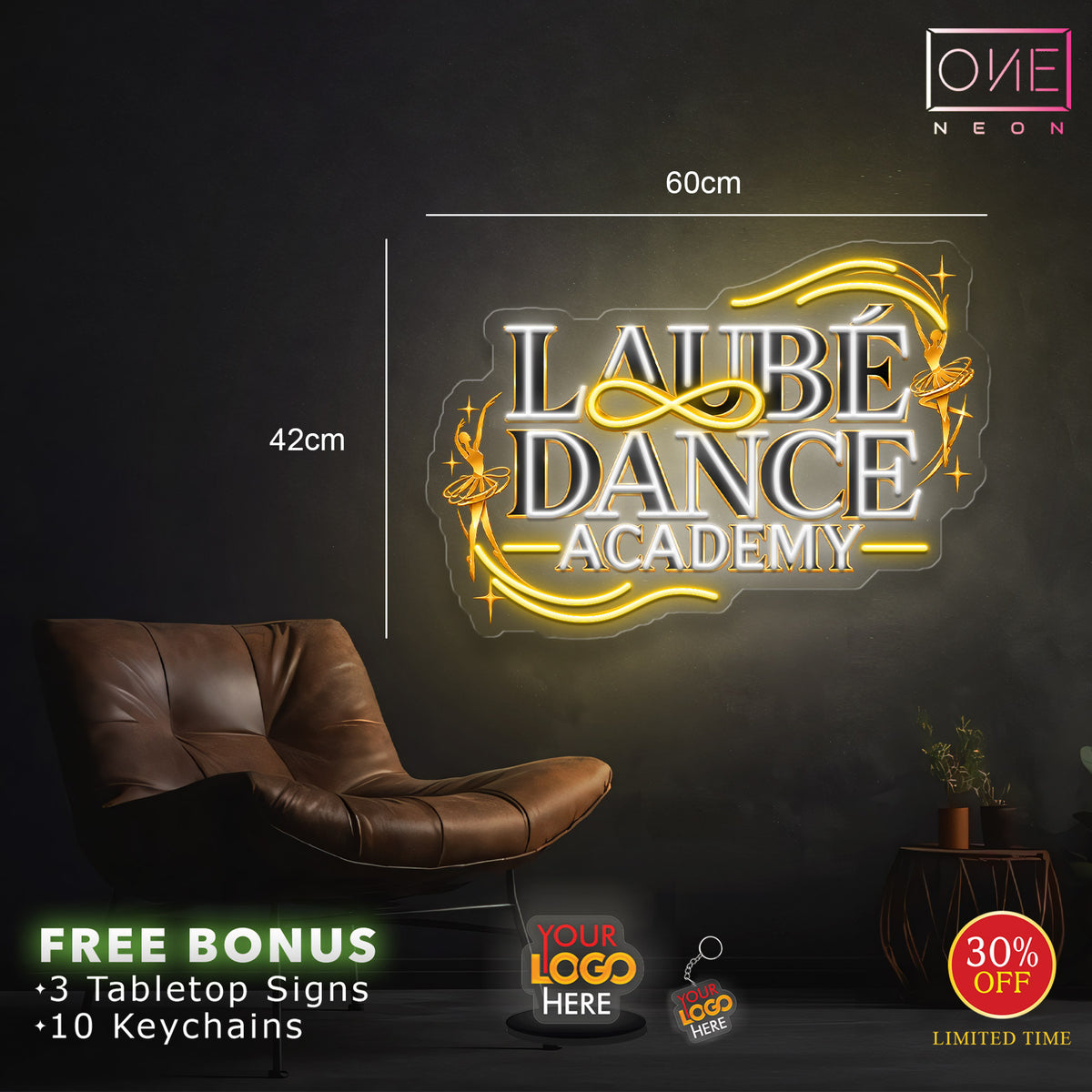 LAUBÉ DANCE ACADEMY | LED Neon Sign