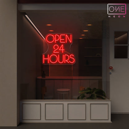 Open 24 Hours Led Neon Sign