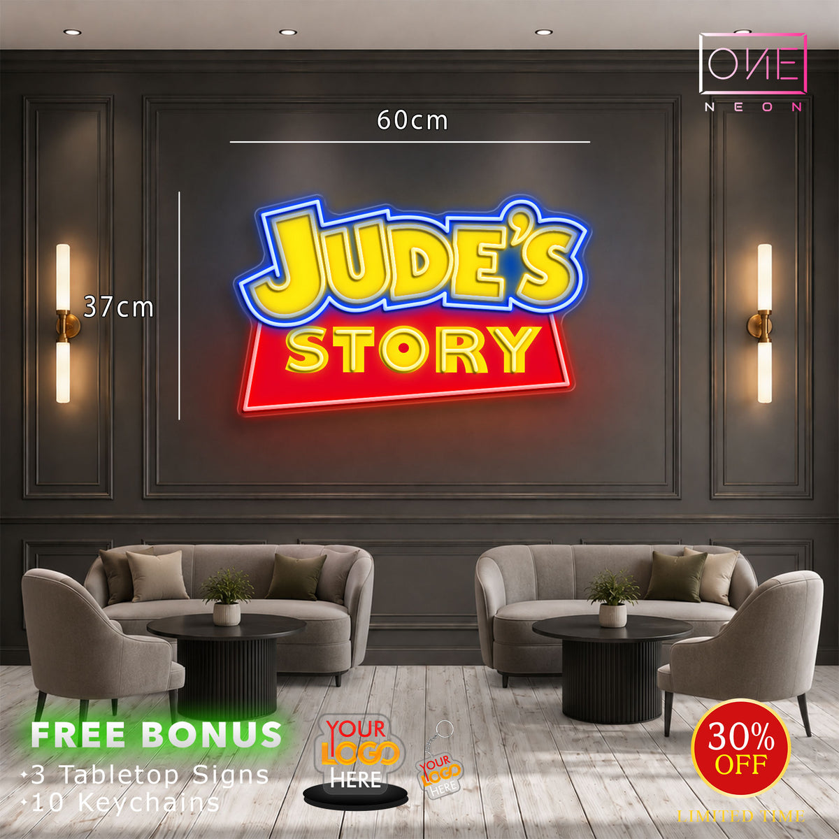 JUDE'S STORY | LED Neon Sign