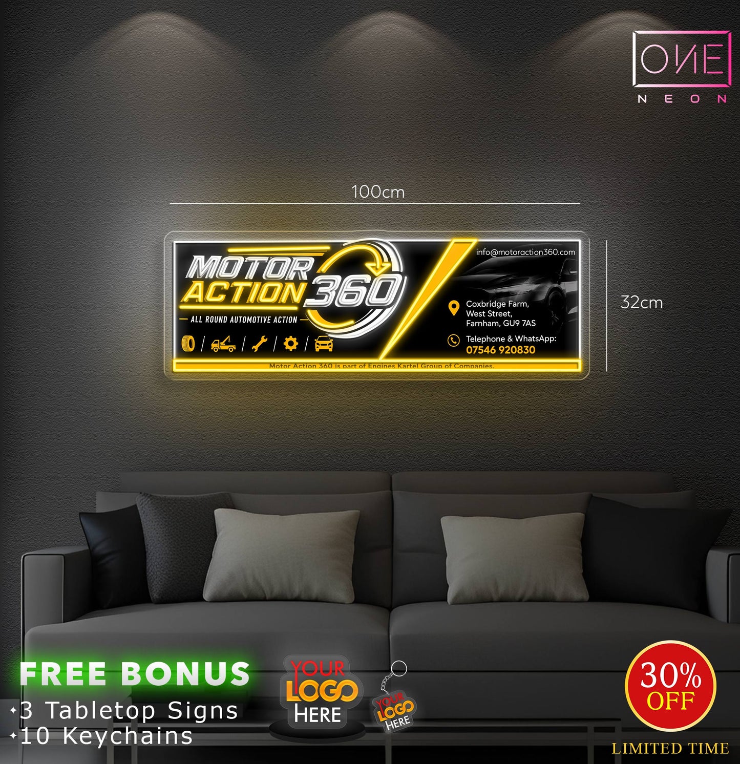 MOTOR ACTION | LED Neon Sign