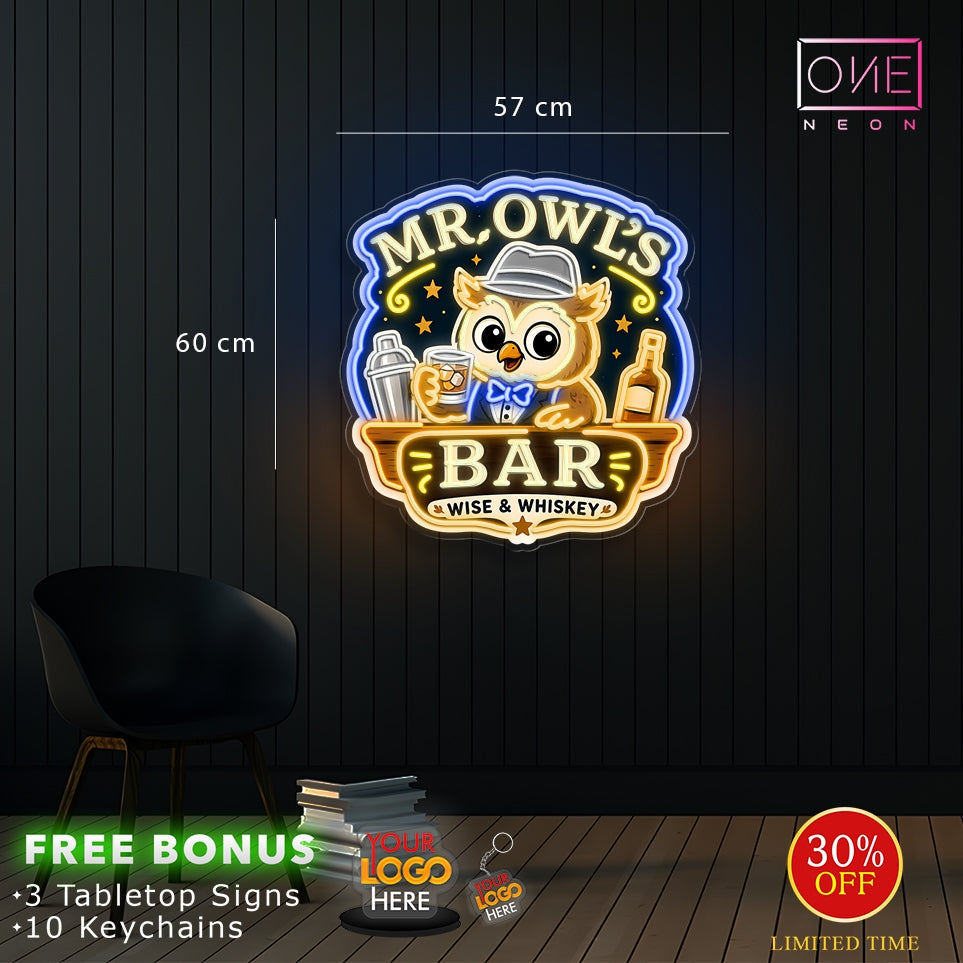MR OWL'S  | LED Neon Sign