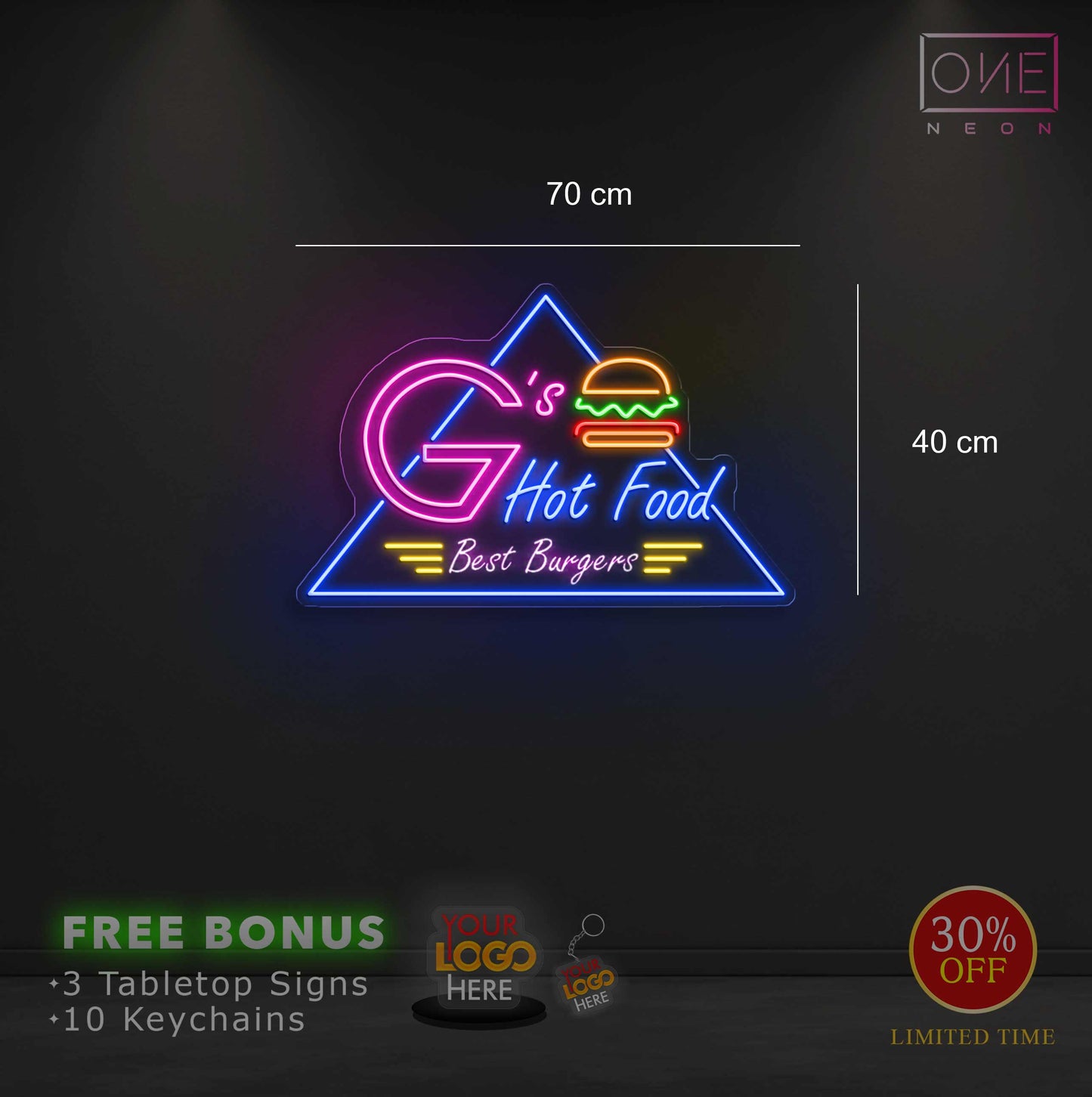 G's hot food | LED Neon Sign