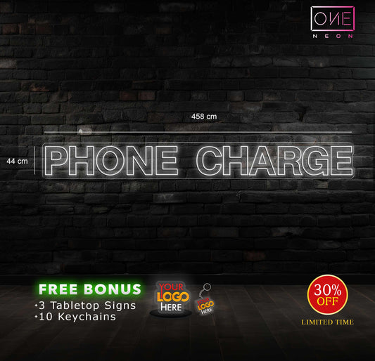 PHONE CHARGE | LED Neon Sign (5 SIGNS)