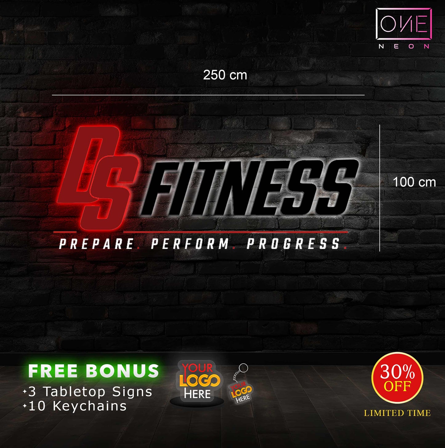 DS FITNESS | 3D backlit sign