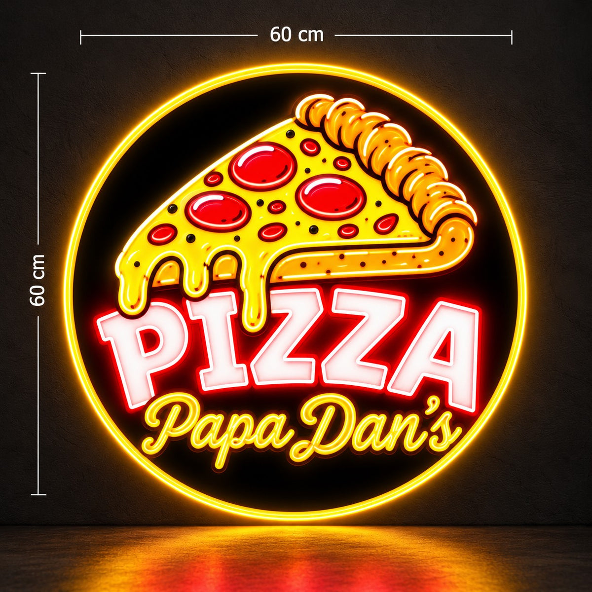 Pizza papa dan's | LED Neon Sign