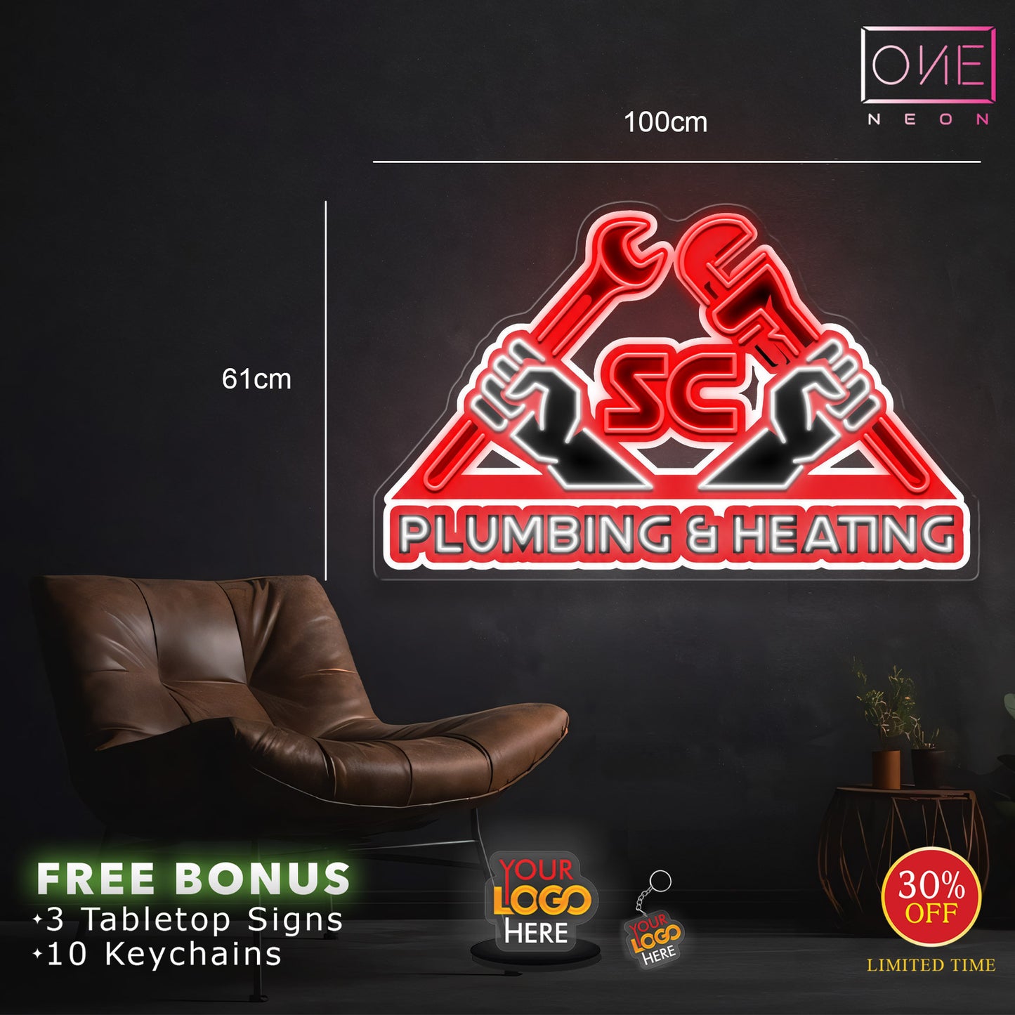 PLUMBING&HEATING | LED Neon Sign