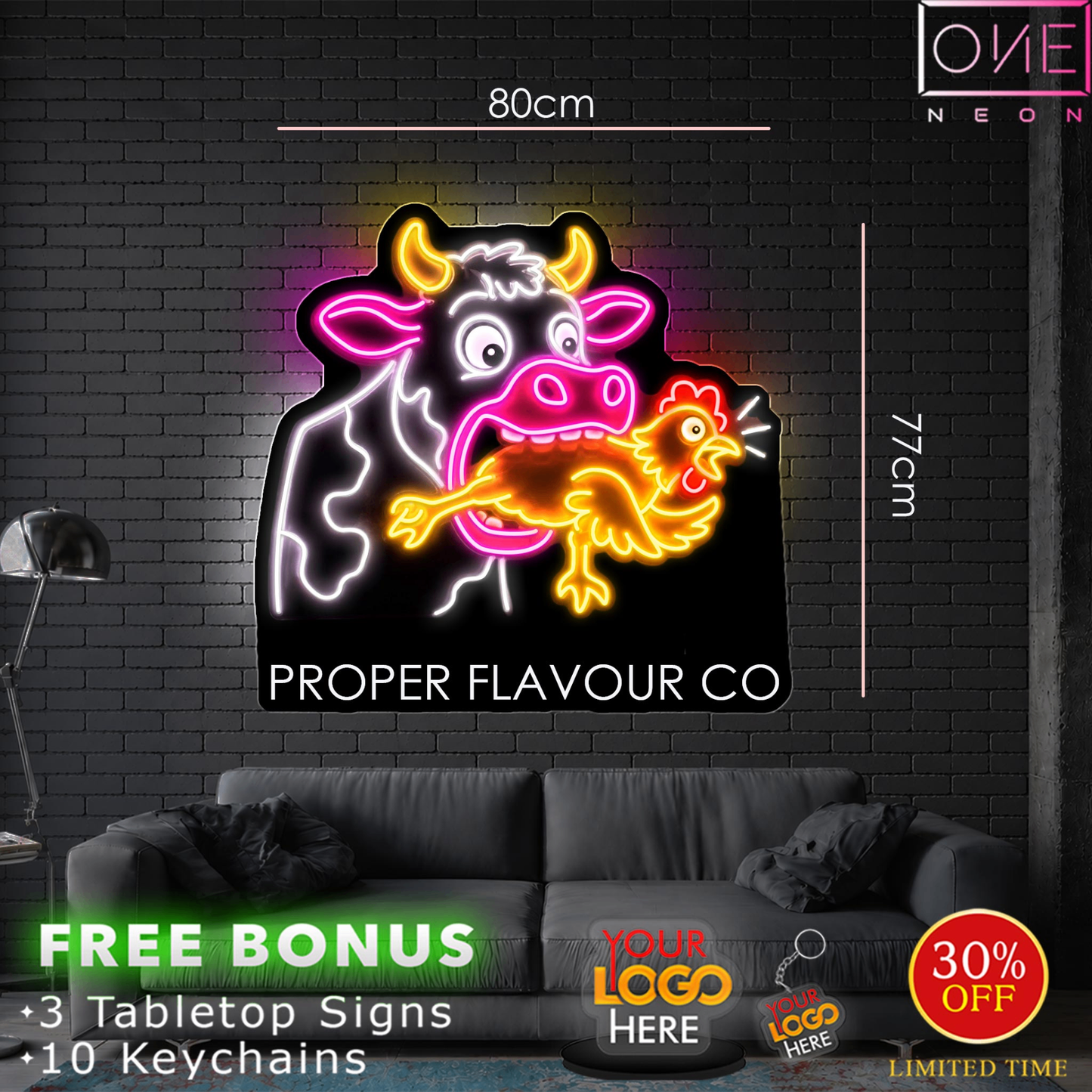 Proper flavour co | LED Neon Sign