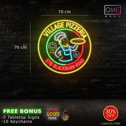 Village pizzeria | Led Neon Sign