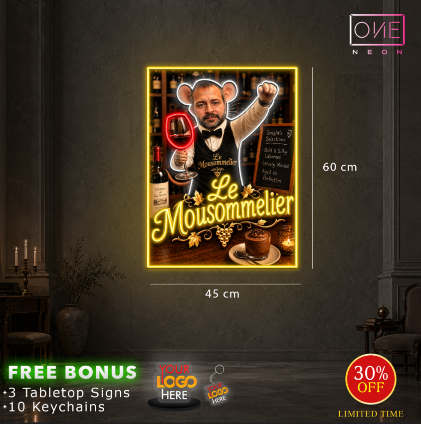 LE MOUSOMMELIER | LED Neon Sign