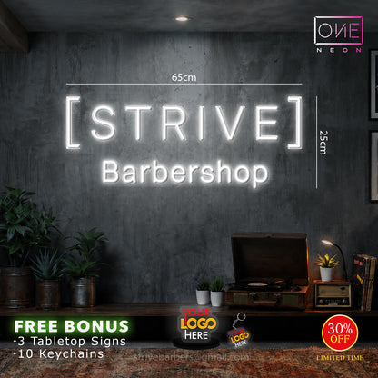 STRIVE BARBERSHOP | LED Neon Sign