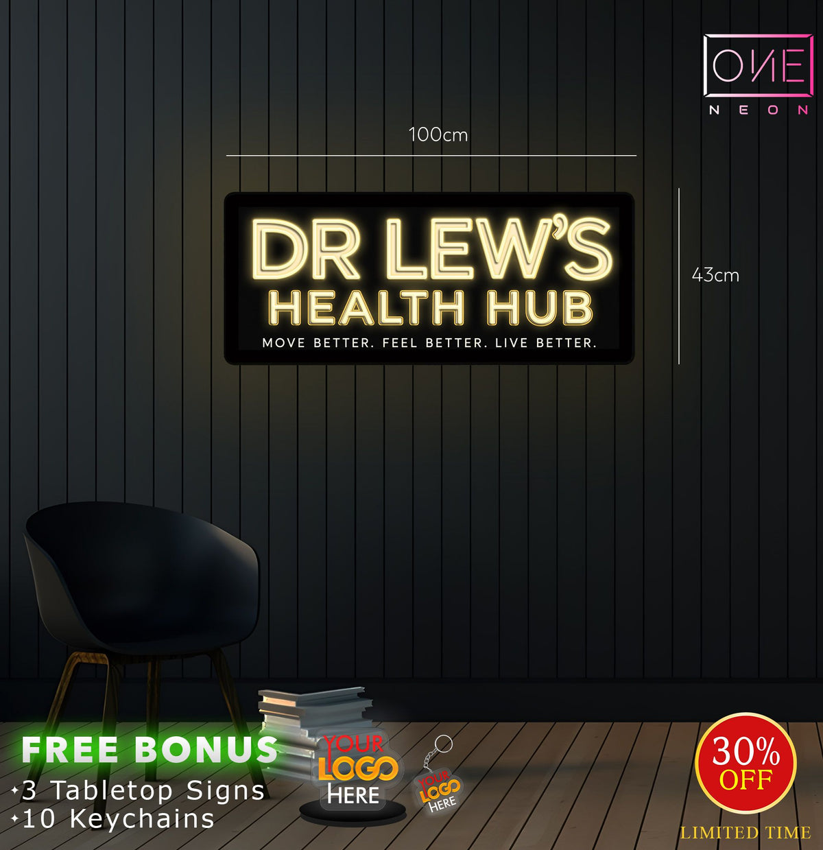 DR LEW'S HEALTH HUB | LED Neon Sign