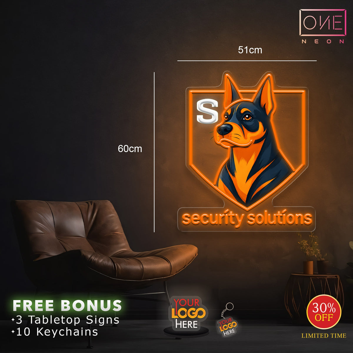 SECURITY SOLUTIONS | LED Neon Sign