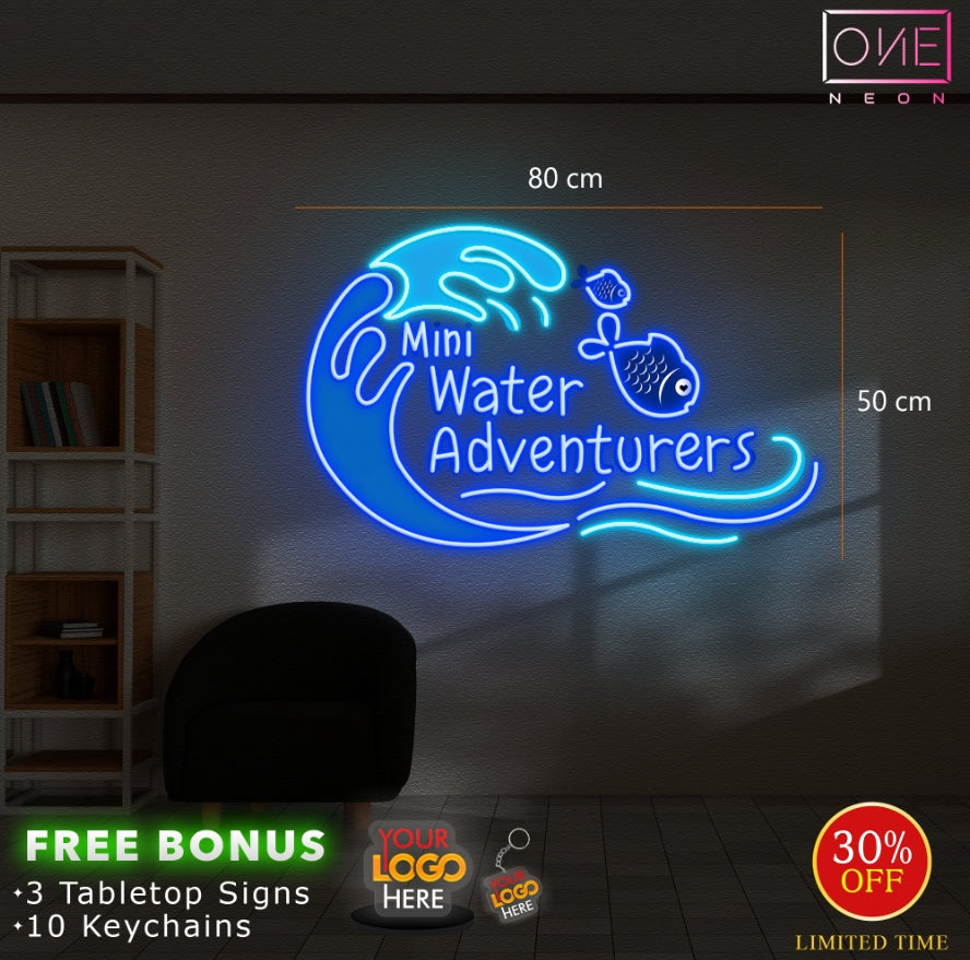 Mini Water Adventurers | Indoor LED Neon Sign