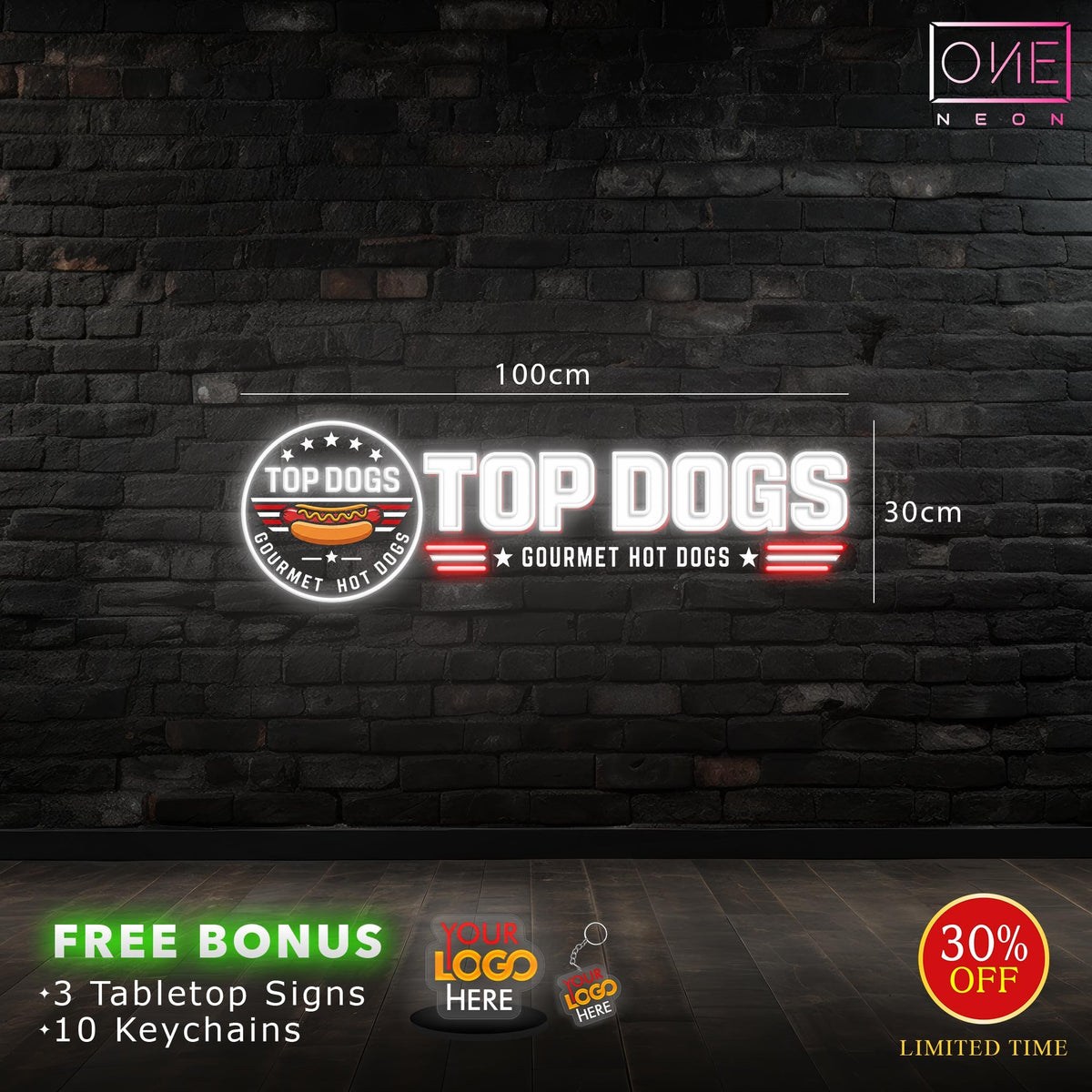 TOP DOGS | LED Neon Sign