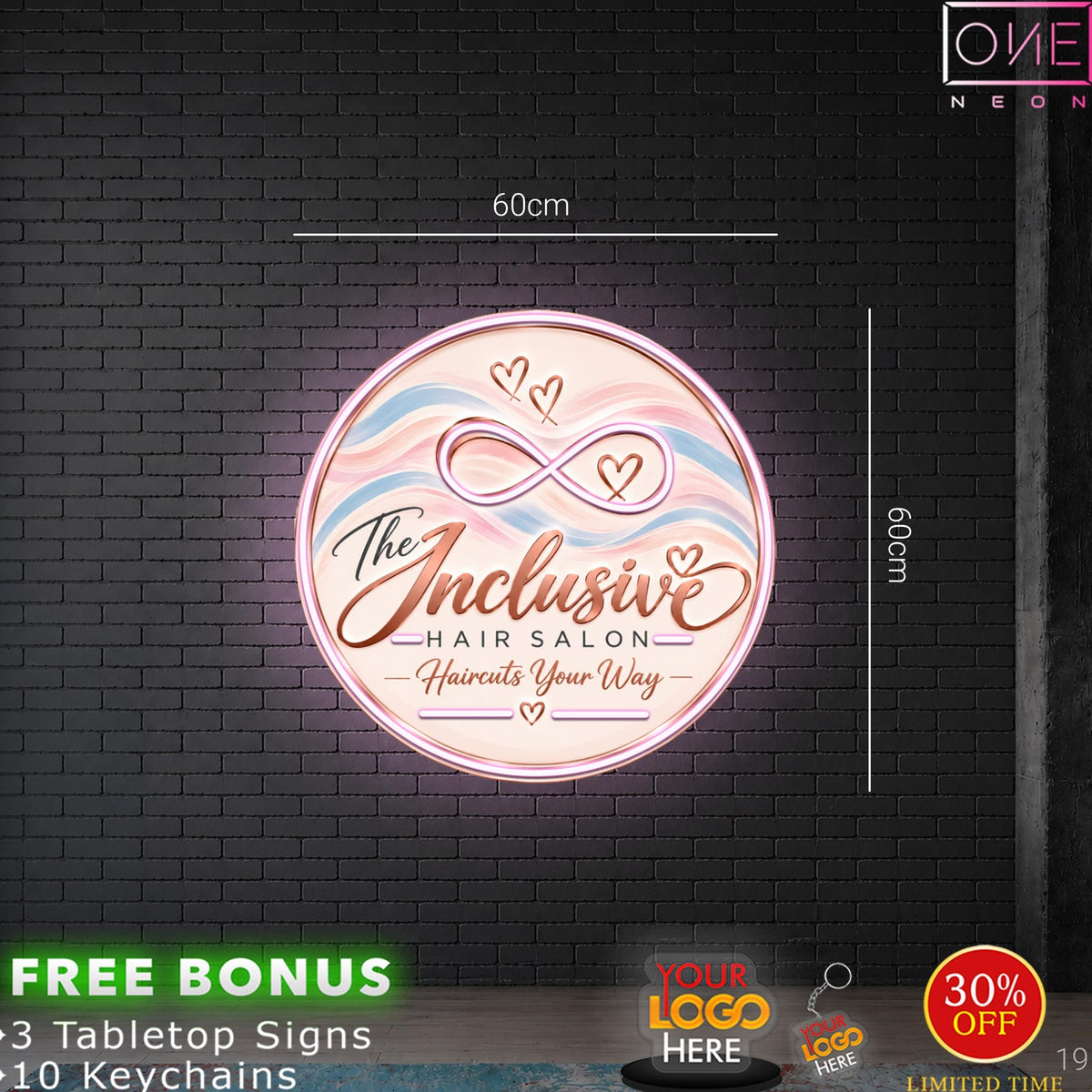 THE INCLUSIVE HAIR SALON | LED Neon Sign