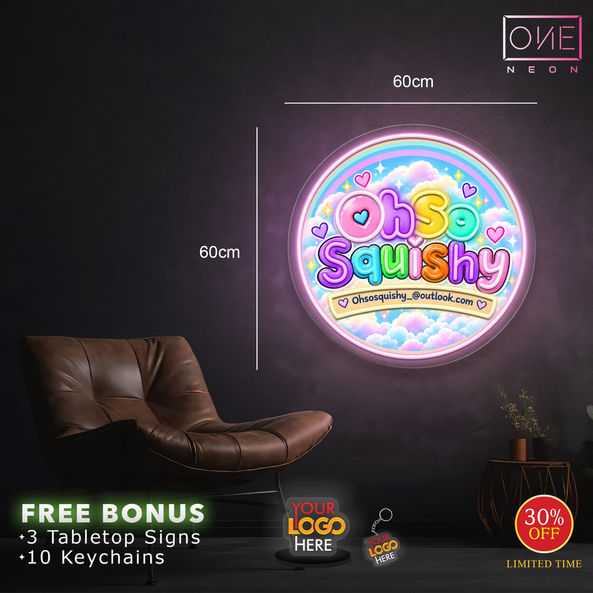 Oh So Squishy | LED Neon Sign