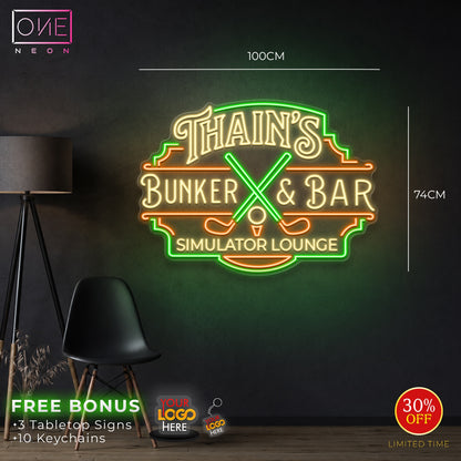 THAIN'S BUNKER & BAR| LED Neon Sign