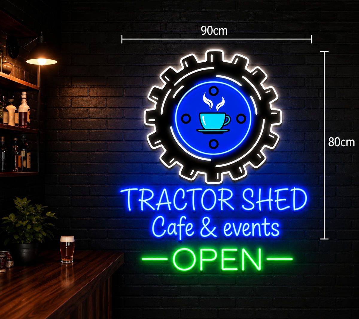 Tractor shed cafe & events  | LED Neon Sign ( waterproof )