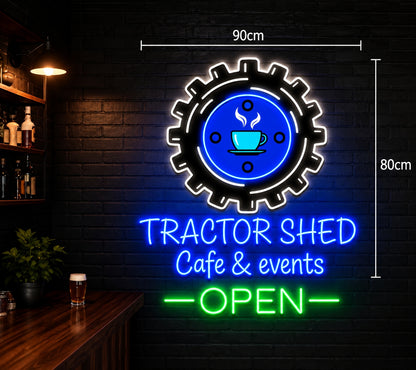 Tractor shed cafe & events  | LED Neon Sign ( waterproof )