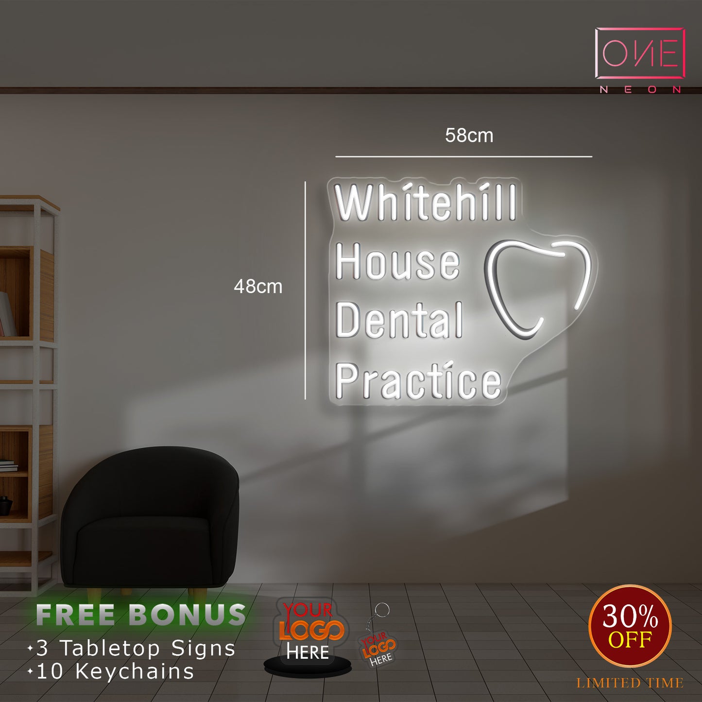 Whitehill House Dentall | Led Neon Sign