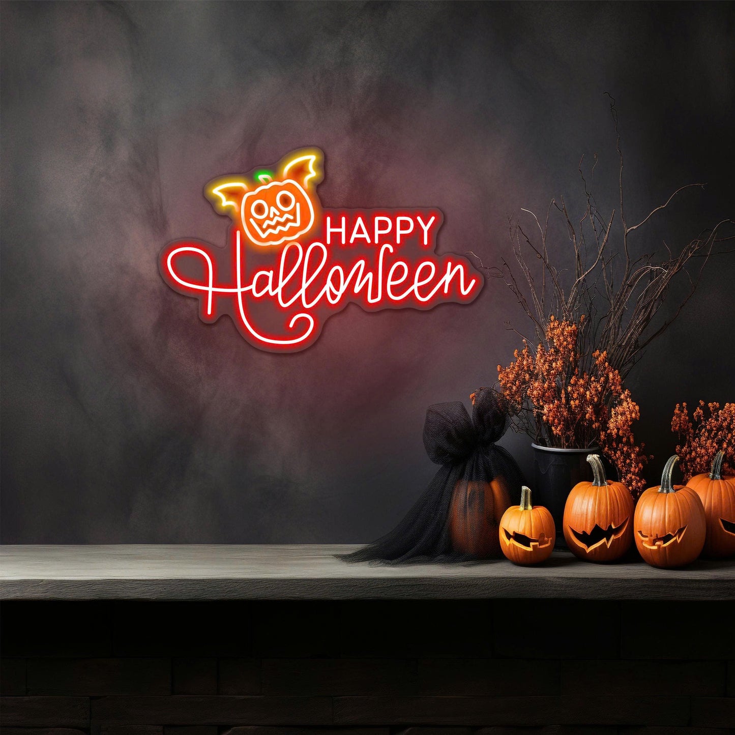 Happy Halloween LED Neon Sign