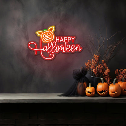 Happy Halloween LED Neon Sign